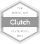 Badge of clutch.com for being a top mobile app development company